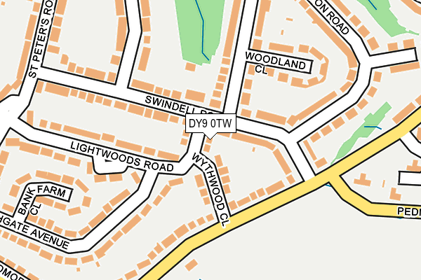 DY9 0TW map - OS OpenMap – Local (Ordnance Survey)