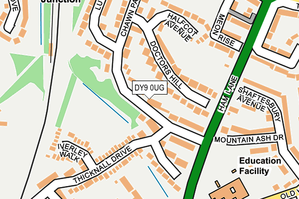 DY9 0UG map - OS OpenMap – Local (Ordnance Survey)