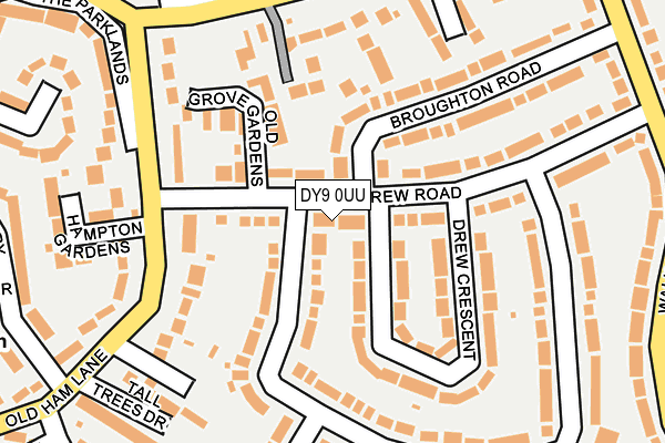 DY9 0UU map - OS OpenMap – Local (Ordnance Survey)