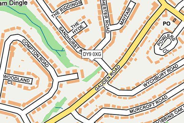 DY9 0XG map - OS OpenMap – Local (Ordnance Survey)
