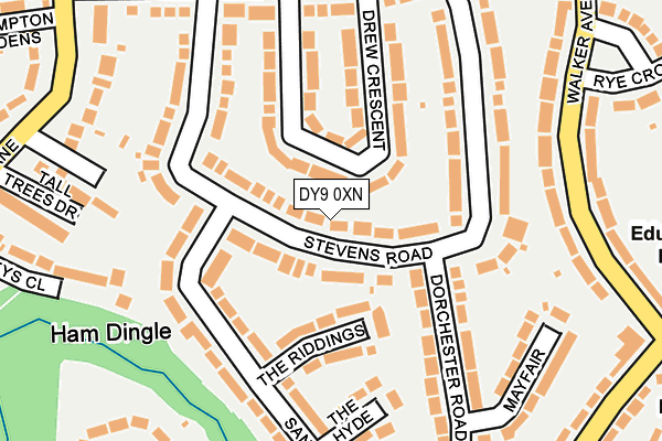 DY9 0XN map - OS OpenMap – Local (Ordnance Survey)