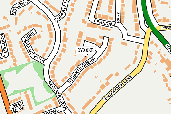 DY9 0XR map - OS OpenMap – Local (Ordnance Survey)