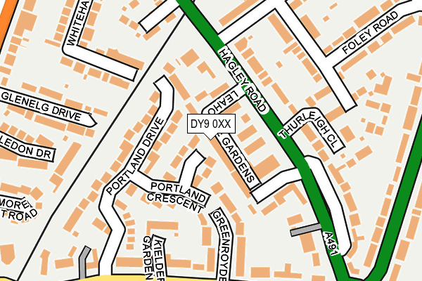 DY9 0XX map - OS OpenMap – Local (Ordnance Survey)