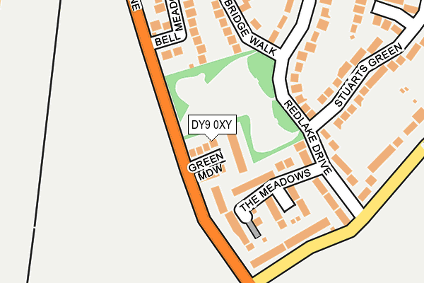 DY9 0XY map - OS OpenMap – Local (Ordnance Survey)