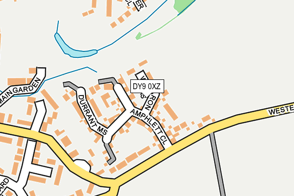 DY9 0XZ map - OS OpenMap – Local (Ordnance Survey)