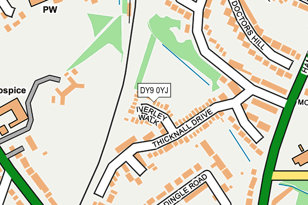 DY9 0YJ map - OS OpenMap – Local (Ordnance Survey)