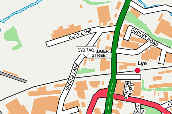 DY9 7AQ map - OS OpenMap – Local (Ordnance Survey)