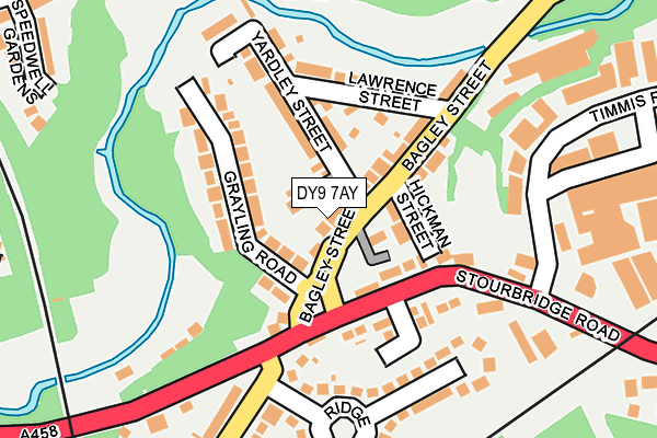 DY9 7AY map - OS OpenMap – Local (Ordnance Survey)