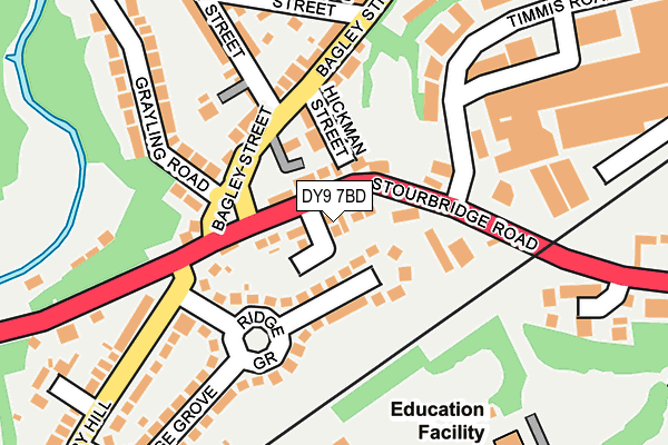 DY9 7BD map - OS OpenMap – Local (Ordnance Survey)