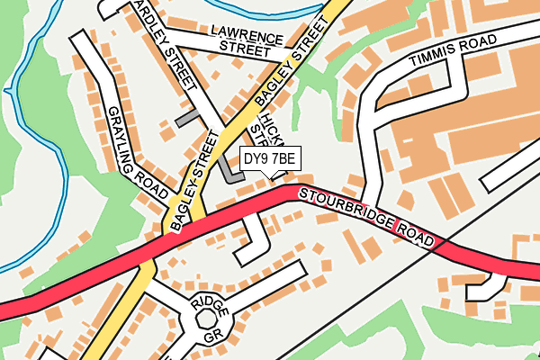 DY9 7BE map - OS OpenMap – Local (Ordnance Survey)
