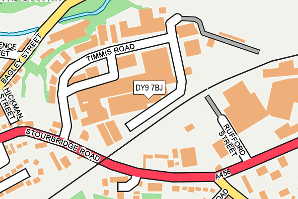 DY9 7BJ map - OS OpenMap – Local (Ordnance Survey)