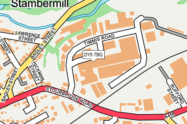 Map of STAMBERMILL MOTORS LIMITED at local scale