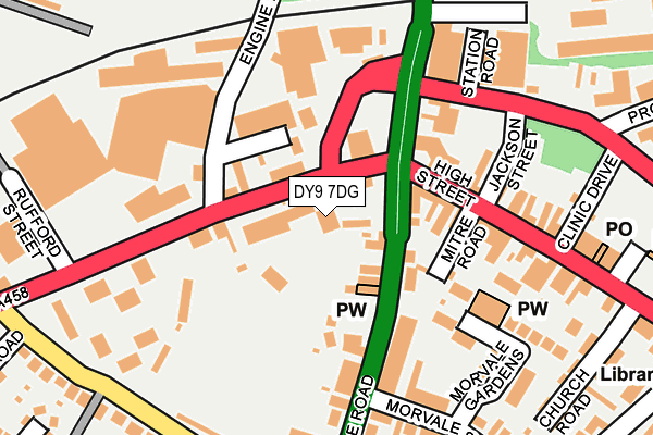 DY9 7DG map - OS OpenMap – Local (Ordnance Survey)