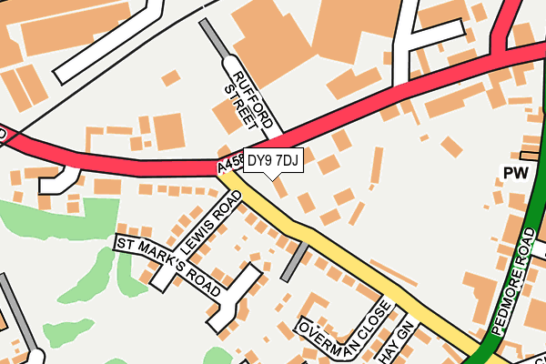 DY9 7DJ map - OS OpenMap – Local (Ordnance Survey)