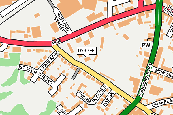 DY9 7EE map - OS OpenMap – Local (Ordnance Survey)