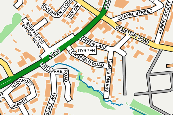 DY9 7EH map - OS OpenMap – Local (Ordnance Survey)