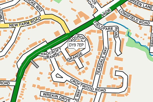 DY9 7EP map - OS OpenMap – Local (Ordnance Survey)