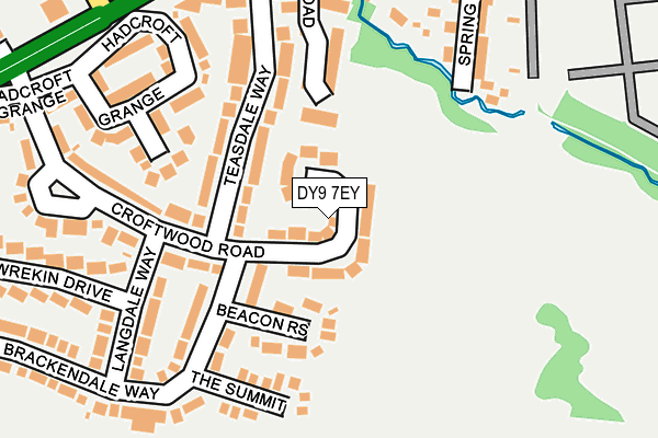DY9 7EY map - OS OpenMap – Local (Ordnance Survey)