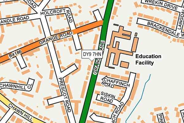 DY9 7HN map - OS OpenMap – Local (Ordnance Survey)