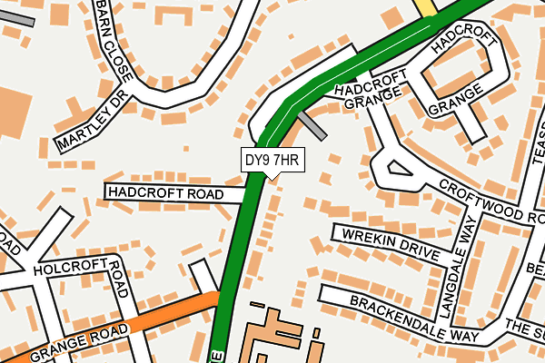 DY9 7HR map - OS OpenMap – Local (Ordnance Survey)