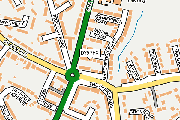 DY9 7HX map - OS OpenMap – Local (Ordnance Survey)