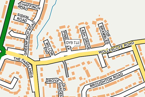 DY9 7JJ map - OS OpenMap – Local (Ordnance Survey)