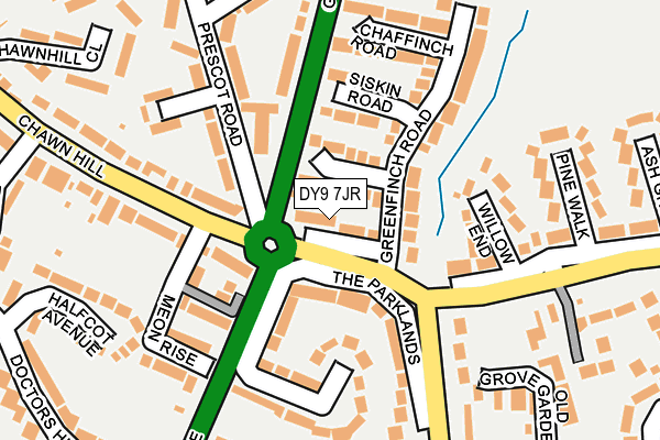 DY9 7JR map - OS OpenMap – Local (Ordnance Survey)