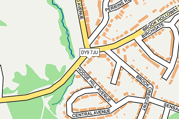 DY9 7JU map - OS OpenMap – Local (Ordnance Survey)