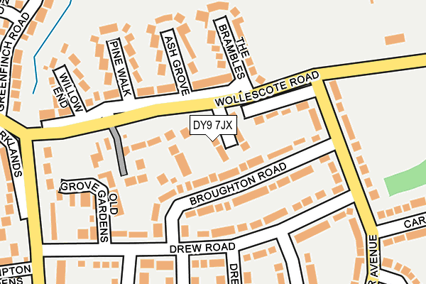 DY9 7JX map - OS OpenMap – Local (Ordnance Survey)
