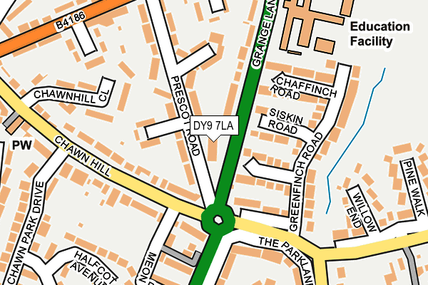 DY9 7LA map - OS OpenMap – Local (Ordnance Survey)