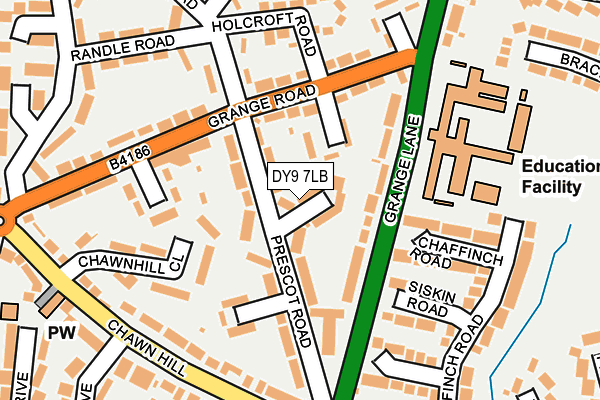 DY9 7LB map - OS OpenMap – Local (Ordnance Survey)
