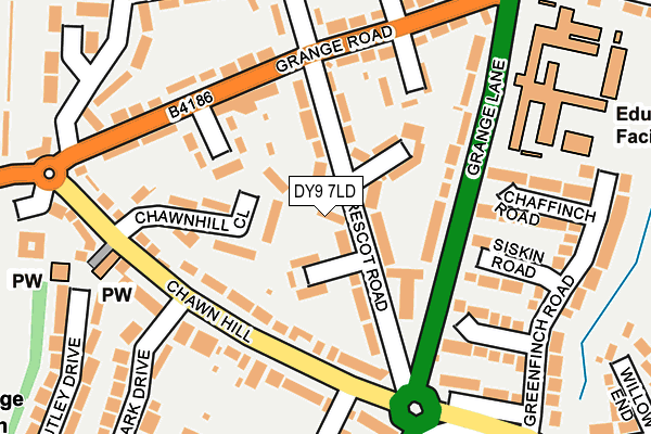 DY9 7LD map - OS OpenMap – Local (Ordnance Survey)