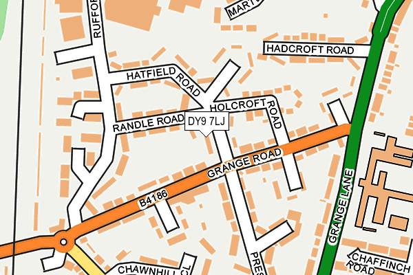 DY9 7LJ map - OS OpenMap – Local (Ordnance Survey)
