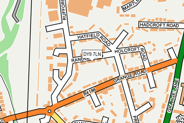 DY9 7LN map - OS OpenMap – Local (Ordnance Survey)