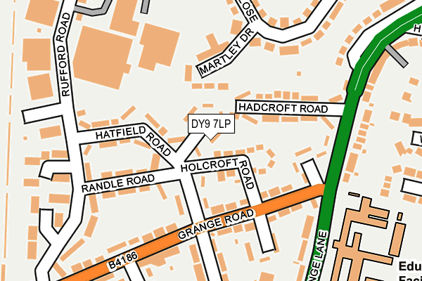DY9 7LP map - OS OpenMap – Local (Ordnance Survey)