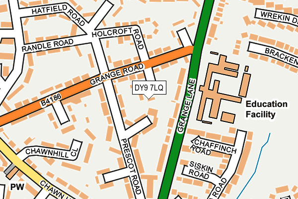 DY9 7LQ map - OS OpenMap – Local (Ordnance Survey)
