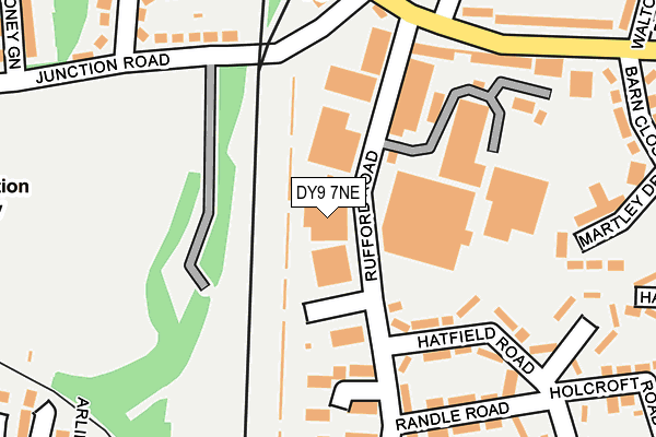 DY9 7NE map - OS OpenMap – Local (Ordnance Survey)