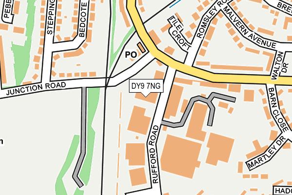DY9 7NG map - OS OpenMap – Local (Ordnance Survey)