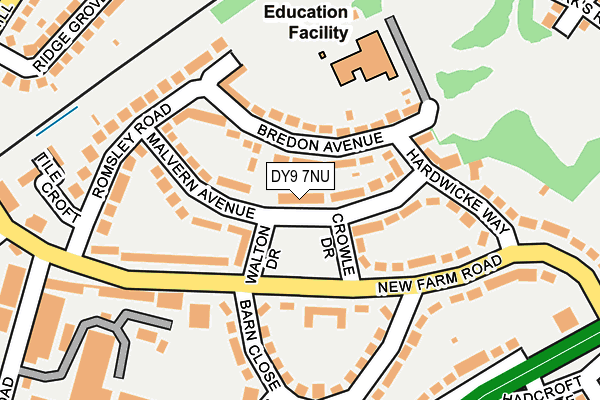 DY9 7NU map - OS OpenMap – Local (Ordnance Survey)
