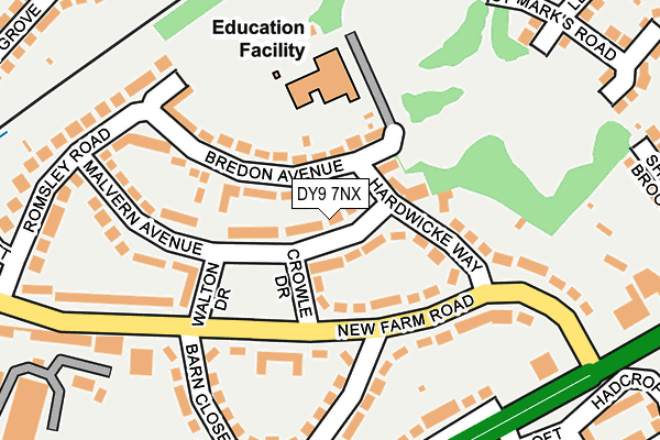 DY9 7NX map - OS OpenMap – Local (Ordnance Survey)