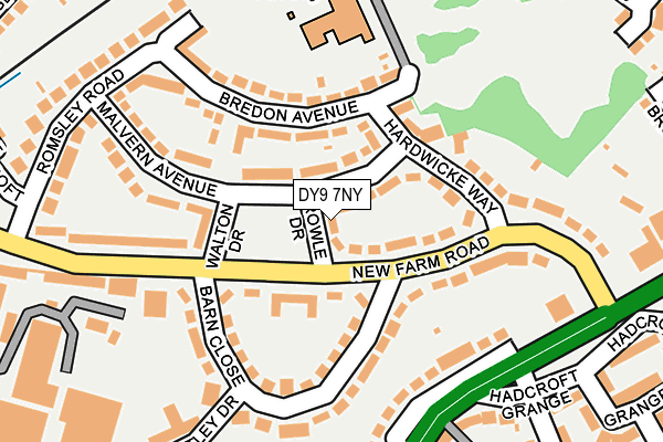 DY9 7NY map - OS OpenMap – Local (Ordnance Survey)