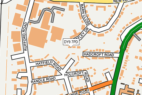 DY9 7PD map - OS OpenMap – Local (Ordnance Survey)