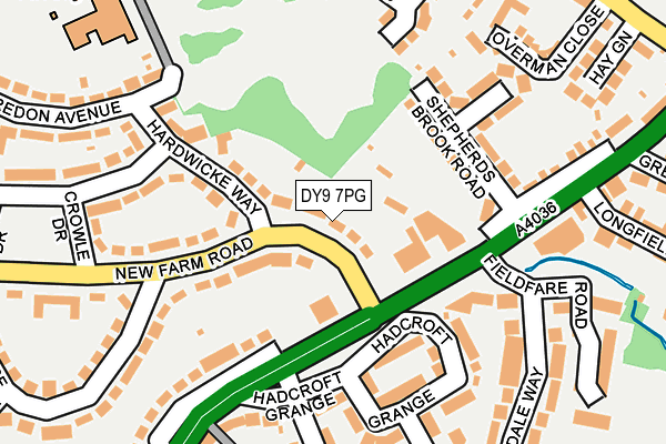 DY9 7PG map - OS OpenMap – Local (Ordnance Survey)