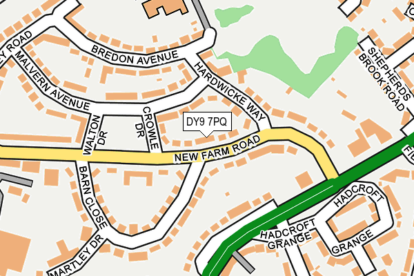 DY9 7PQ map - OS OpenMap – Local (Ordnance Survey)