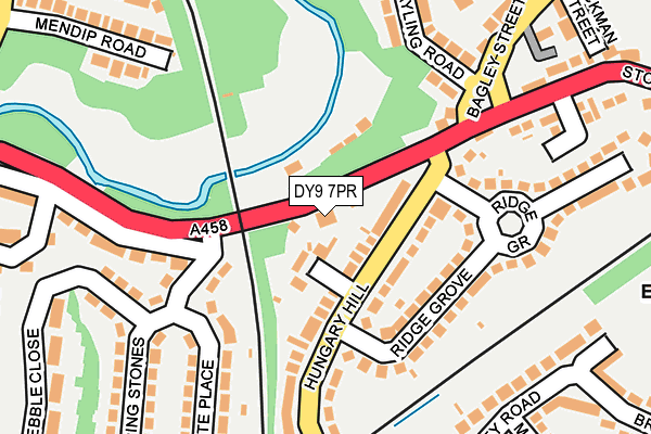 DY9 7PR map - OS OpenMap – Local (Ordnance Survey)
