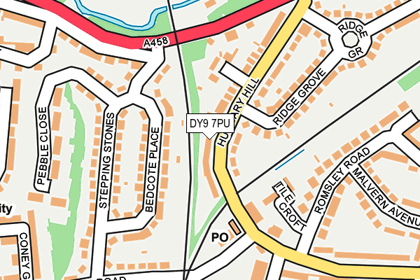 DY9 7PU map - OS OpenMap – Local (Ordnance Survey)
