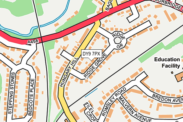 DY9 7PX map - OS OpenMap – Local (Ordnance Survey)