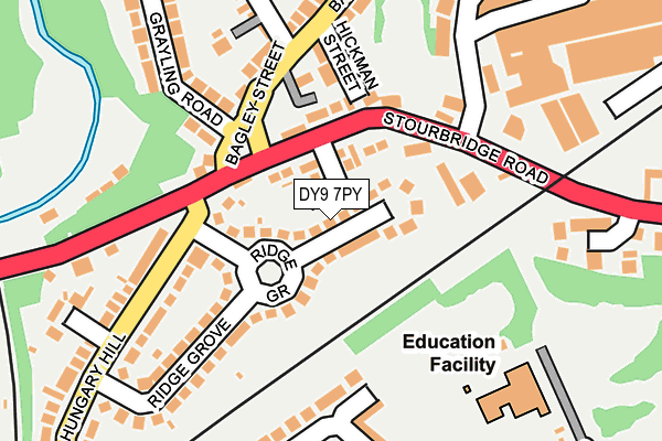 DY9 7PY map - OS OpenMap – Local (Ordnance Survey)