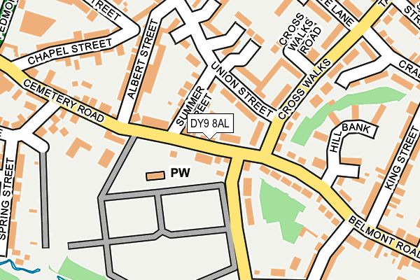 DY9 8AL map - OS OpenMap – Local (Ordnance Survey)