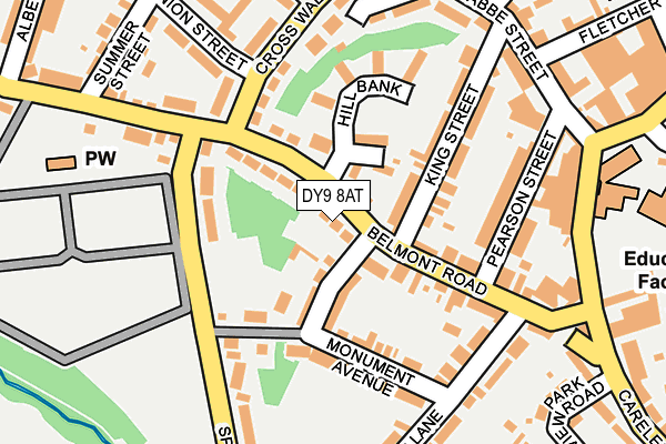 DY9 8AT map - OS OpenMap – Local (Ordnance Survey)